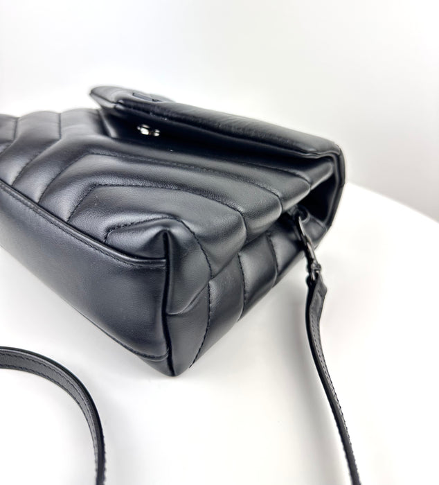 Saint Laurent Loulou Toy Bag in All Black