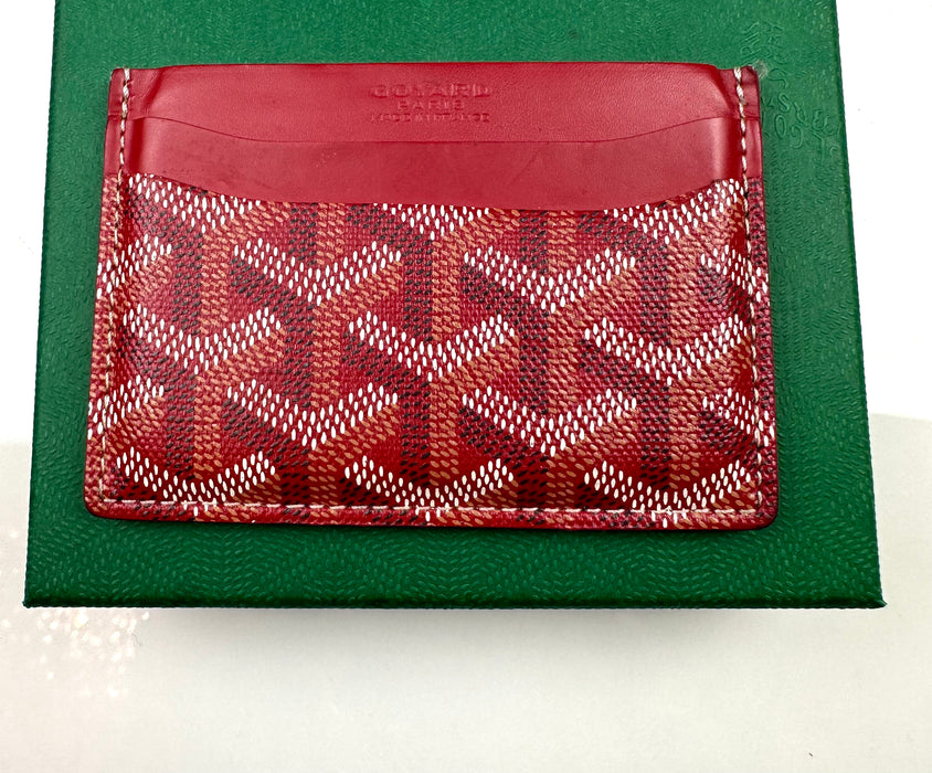 Goyard Card Case Red