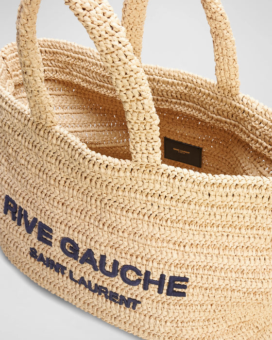 Saint Laurent Rive Gauche Tote Bag in Raffia