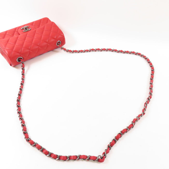 Chanel Lambskin Mini Classic Red