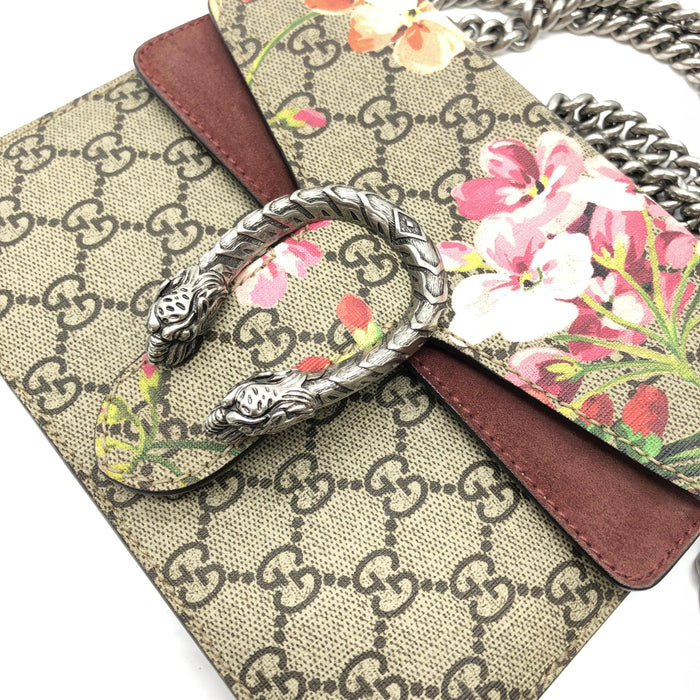 Gucci Dionysus Mini Shoulder Bag GG Supreme Blooms