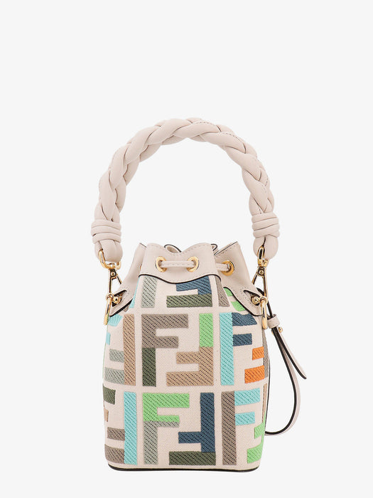 Fendi Mon Tresor Multicolor canvas mini-bag with FF embroidery