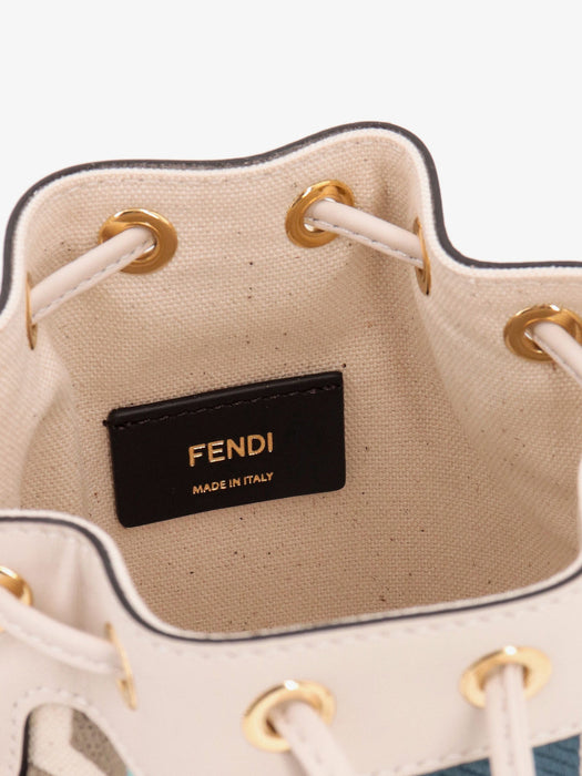 Fendi Mon Tresor Multicolor canvas mini-bag with FF embroidery