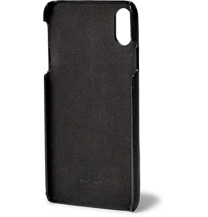 SAINT LAURENT  GRAINED-LEATHER IPHONE XS CASE - LuxurySnob