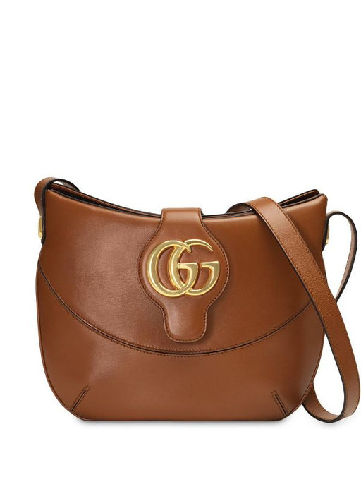 Gucci Arli Brown GG leather shoulder bag