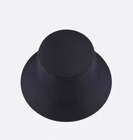 DIOR TEDDY D CD OBLIQUE BLACK SMALL-BRIM BUCKET HAT SIZE 58 - LuxurySnob