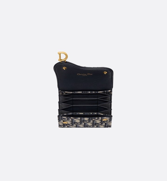 DIOR SADDLE 5-GUSSET CARD HOLDER