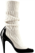 CHANEL BLACK PATENT LEATHER KNIT SOCK BOOTIES SIZE 37.5 - LuxurySnob