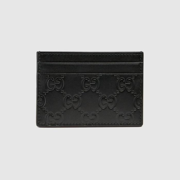 GUCCI SIGNATURE MONEY CLIP CARD HOLDER