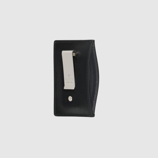 GUCCI SIGNATURE MONEY CLIP CARD HOLDER