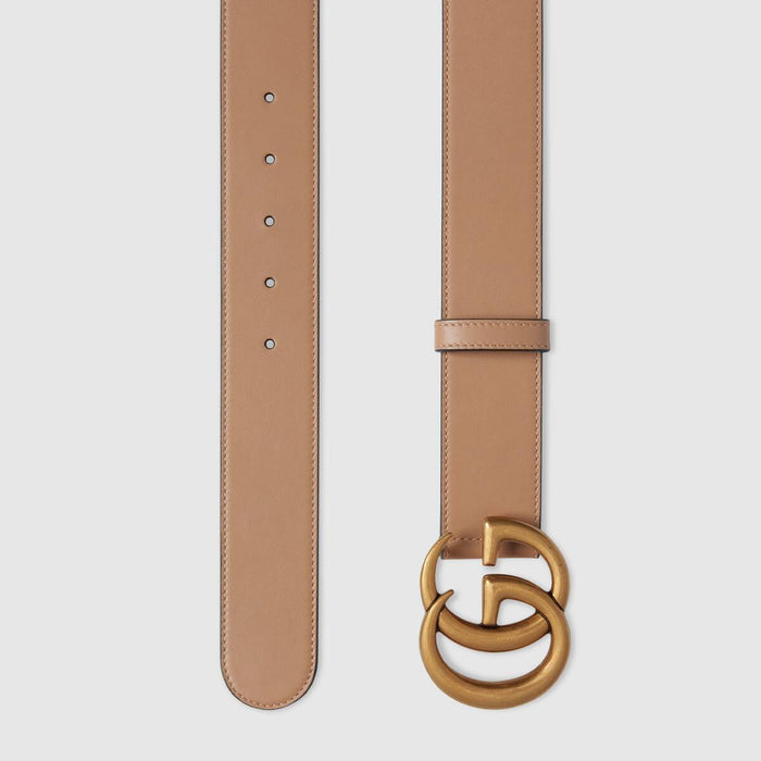 Gucci GG leather belt Tan
