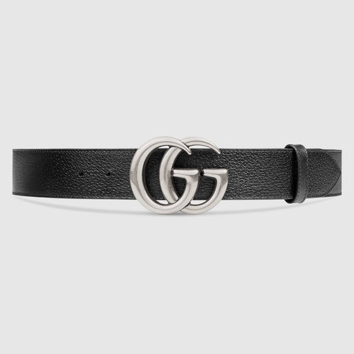 GUCCI LEATHER BELT WITH DOUBLE G BUCKLE SIZE 95/38 - LuxurySnob