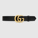 GUCCI LEATHER BELT WITH DOUBLE G BUCKLE - LuxurySnob