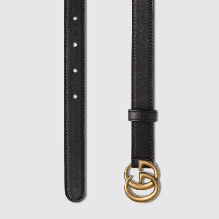 Gucci Leather belt with Double G buckle