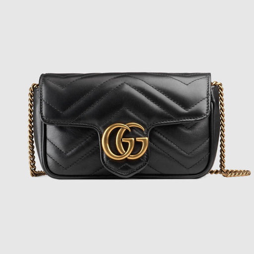 GUCCI GG MARMONT LEATHER SUPER MINI BAG