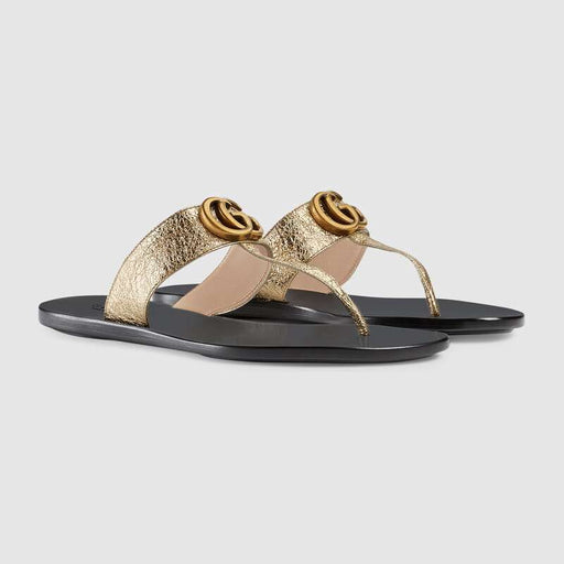 GUCCI LEATHER THONG SANDAL SIZE 41 - LuxurySnob