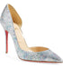 CHRISTIAN LOUBOUTIN IRIZA HALF D'ORSAY GLITTER PUMP SIZE 39 - LuxurySnob