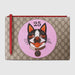 GUCCI GG SUPREME POUCH WITH BOSCO PATCH