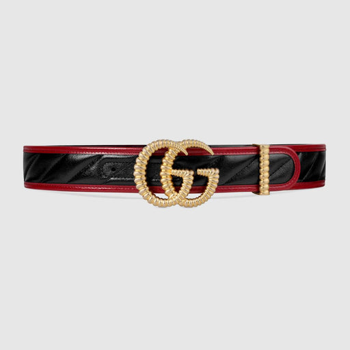 GUCCI AZALEA BELT WITH TORCHON DOUBLE G BUCKLE SIZE 90/36