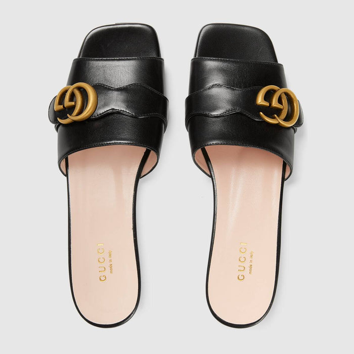 Gucci GG Marmont Leather Mules