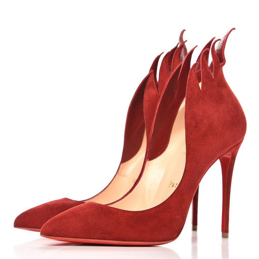 CHRISTIAN LOUBOUTIN VICTORINA 100MM VEAU VELOURS SIZE 38 - LuxurySnob