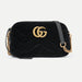 GUCCI GG MARMONT VELVET CAMERA BAG BLACK