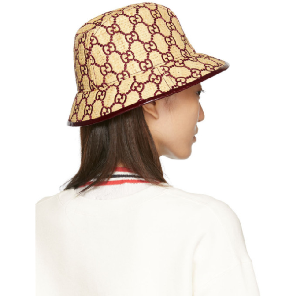 GUCCI GG FEDORA HAT WITH SNAKESKIN