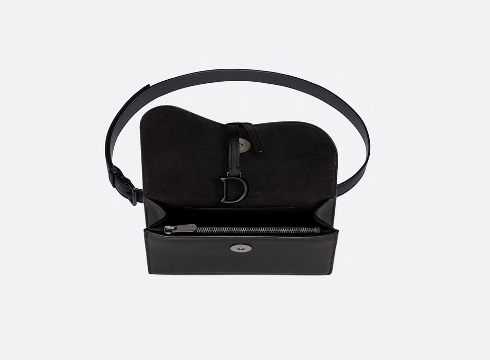 DIOR SADDLE BELT POUCH BLACK MATTE