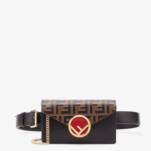 FENDI MULTICOLOR LEATHER BELT BAG