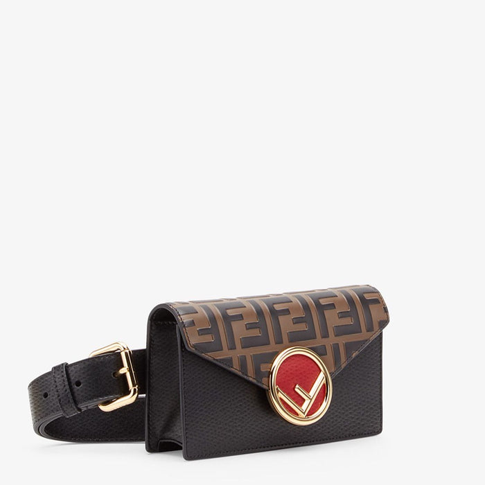 FENDI MULTICOLOR LEATHER BELT BAG