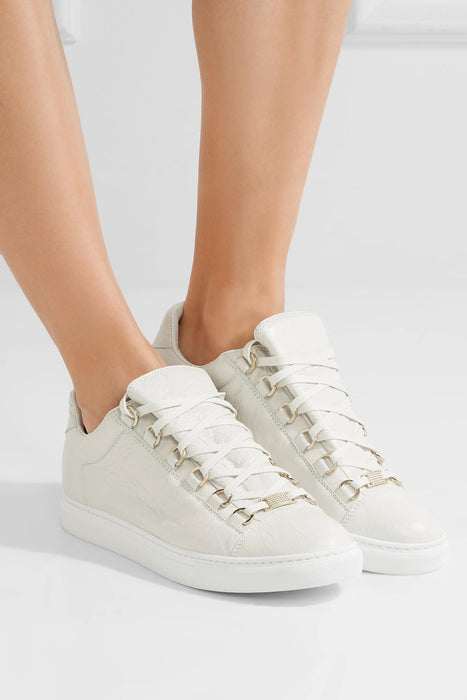 Balenciaga Crinkled Leather Sneakers