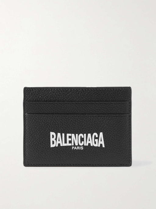 Balenciaga Grained Leather Card Holder