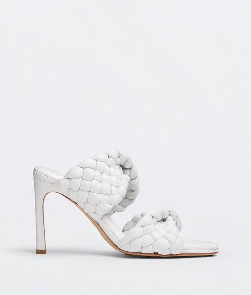 Bottega Veneta BV Curve Sandals in Optic White