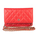 Chanel Wallet on Chain red