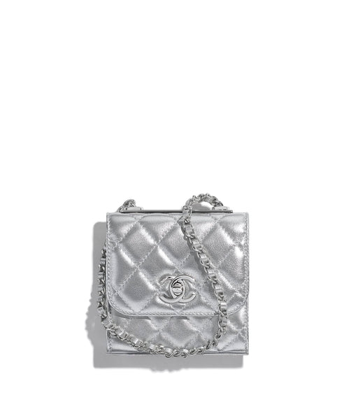 Chanel Metallic Clutch with Chain