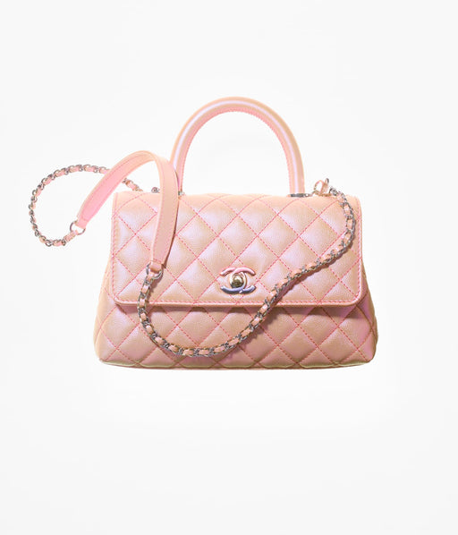 Chanel Iridescent Flap Bag with Top Handle