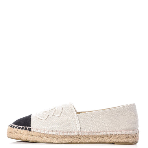 Chanel Linen Canvas Espadrilles