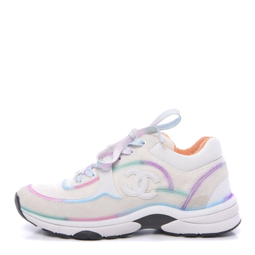 Chanel Multicolor Wool and Suede Calfskin Sneakers LSC INC