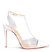 Christian Louboutin Nosy PVC and Patent Leather Pump in Latte