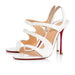 Christian Louboutin Vavazou Patent White Sandal