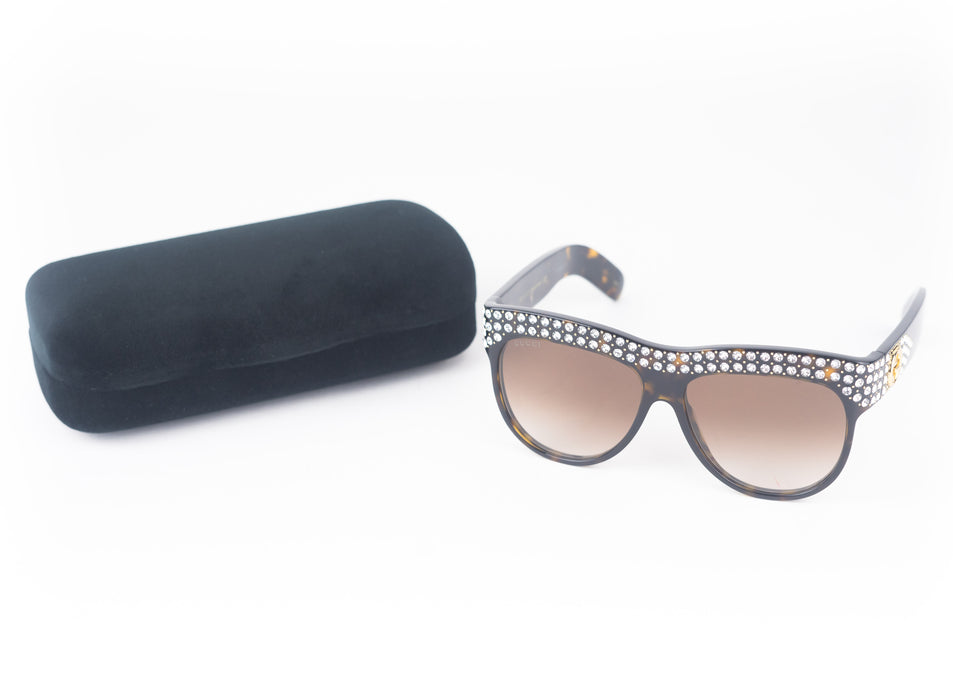 Gucci Embellished Hollywood Forever Sunglasses