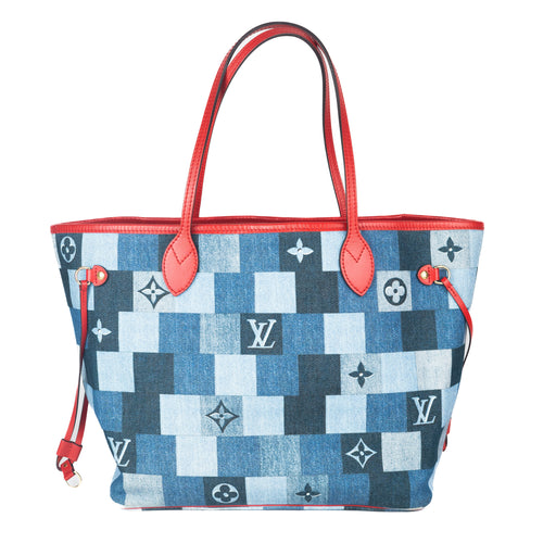 Louis Vuitton Denim Patchwork Monogram Neverfull MM
