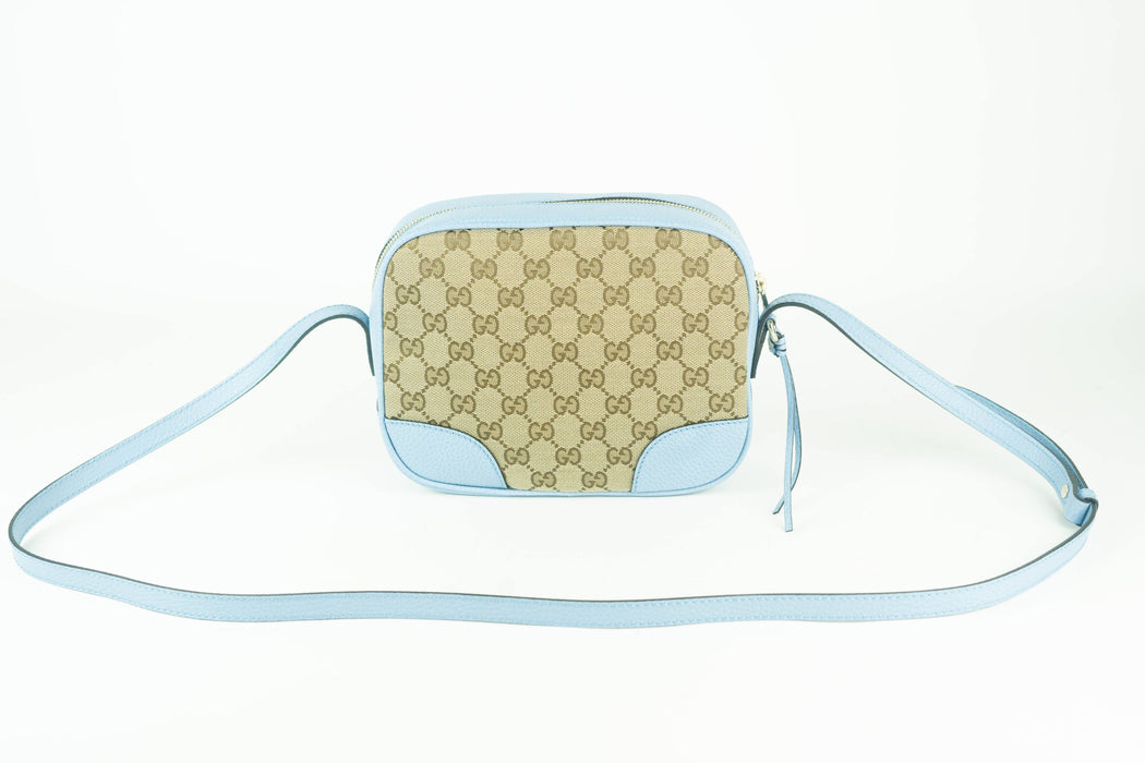 Gucci GG Canvas Bree Bag in Light Blue