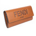 Fendi Continental Brown Leather Wallet