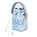 Fendi Mon Tresor Light Blue Leather Mini Bucket Bag