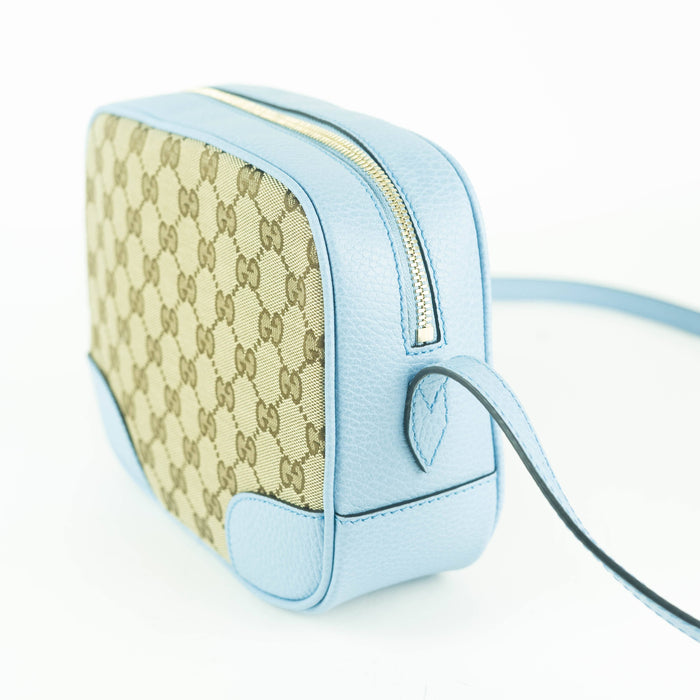 Gucci GG Canvas Bree Bag in Light Blue