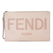 Fendi Large Flat Pouch in Pink Leather