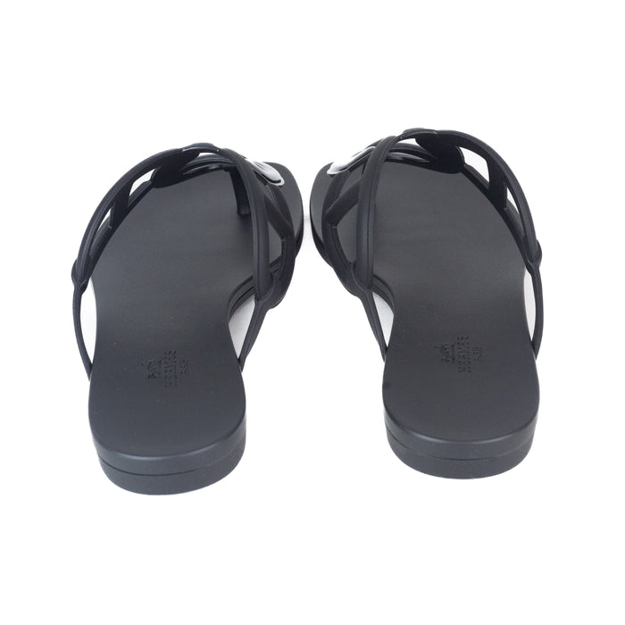 Hermes Beach Sandal in Black