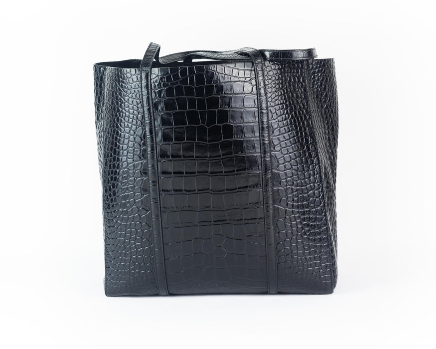 Balenciaga Small Croc Embossed Everyday Tote