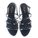 Saint Laurent Patent Leather Cassandra Sandal in all Black